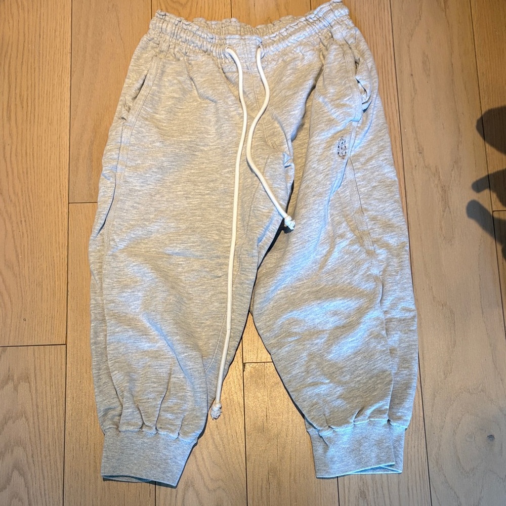FP Movement Light Gray Drawstring Jogger Sweatpan… - image 1
